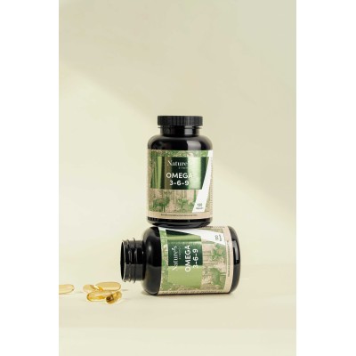 Omega 3-6-9 capsules. Omega-3-6-9 for your eyesight, brain and heart. Contains Vitamin E. 120 capsules, 4 months.