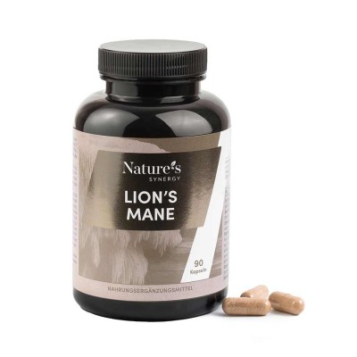 Lion's Mane capsules. Lion's Mane mushroom supplement in a convenient capsule form. 90 capsules, 6-12 weeks.