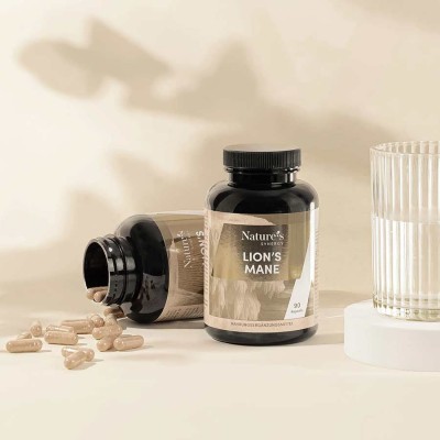 Lion's Mane capsules. Lion's Mane mushroom supplement in a convenient capsule form. 90 capsules, 6-12 weeks.