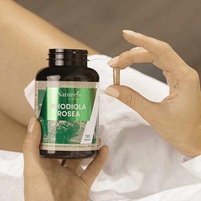 Rhodiola Rosea Capsules. The power of plants for your everyday well-being. 120 capsules, 2-4 months.