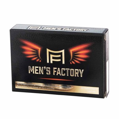 Men's Factory tablets. 5 active ingredients balanced for men's health and performance enhancement.